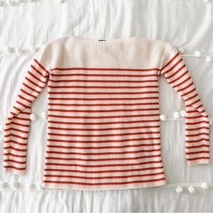 GAP Boatneck Red Striped Sweater